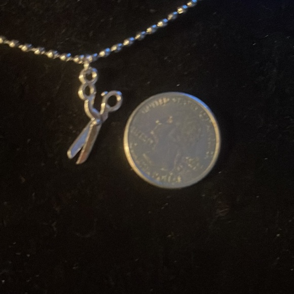 Necklace Charm (“Scissors”) Pendant - Picture 2 of 3